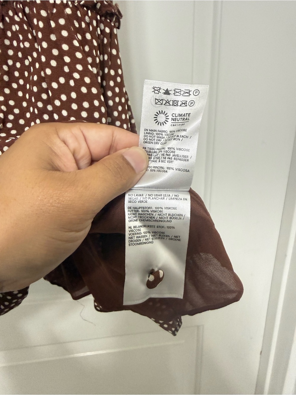 Reformation Citrus Dress in Choco Dot - Picture 4 of 6